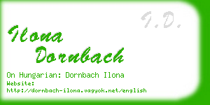 ilona dornbach business card